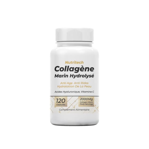 Complément Anti-âge Collagène Hydrolysé 120 Gélules - Marque Daitea - Expiration 02/2027