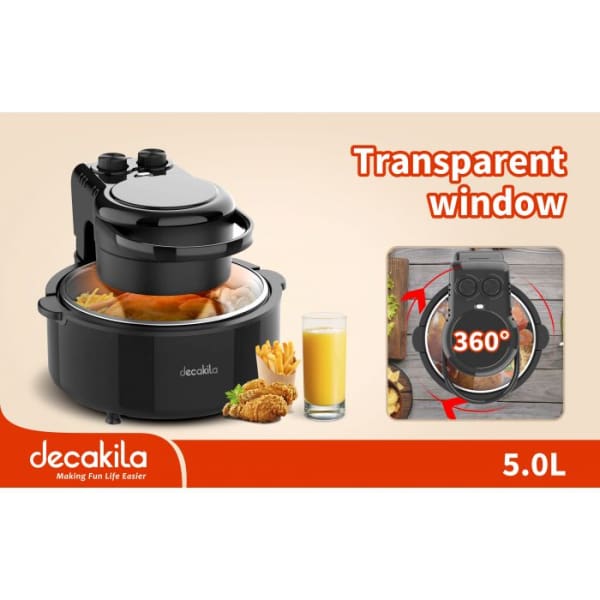 Friteuse sans huile Decakila 5L 1200W Noir (KEEC045B) Friteuse sans huile Decakila 5L 1200W Noir (KEEC045B)