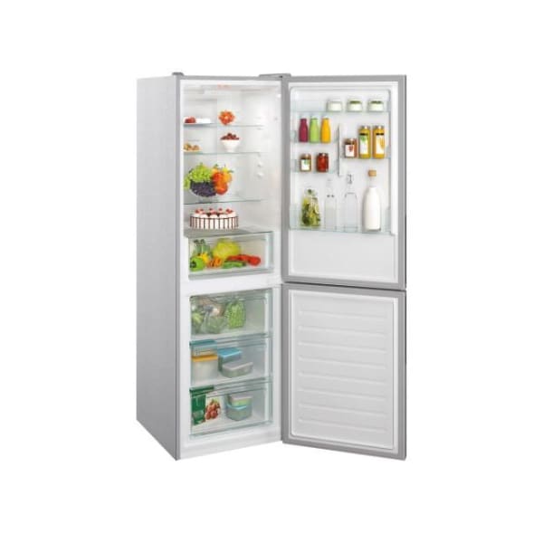 Réfrigérateur CANDY 342L No Frost Combiné Silver (CCE3T618FSD)