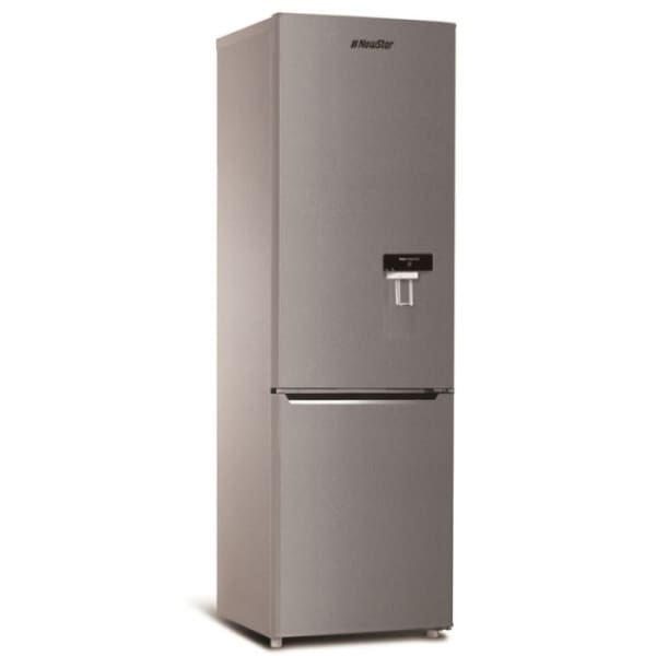 Réfrigérateur combiné NEWSTAR 390 Litres De Frost Silver avec fontaine (3900WDS)