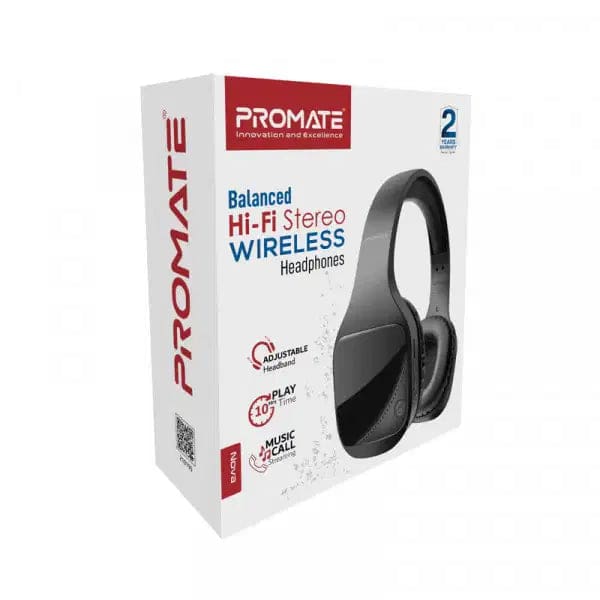 Casque Micro PROMATE nova sans fil stéréo Hi-Fi Bluetooth - Marron Casque Micro PROMATE nova sans fil stéréo Hi-Fi Bluetooth - Marron