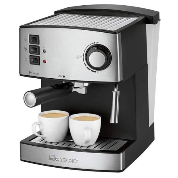 Machine à café Expresso CLATRONIC 850W - Inox (ES3643)