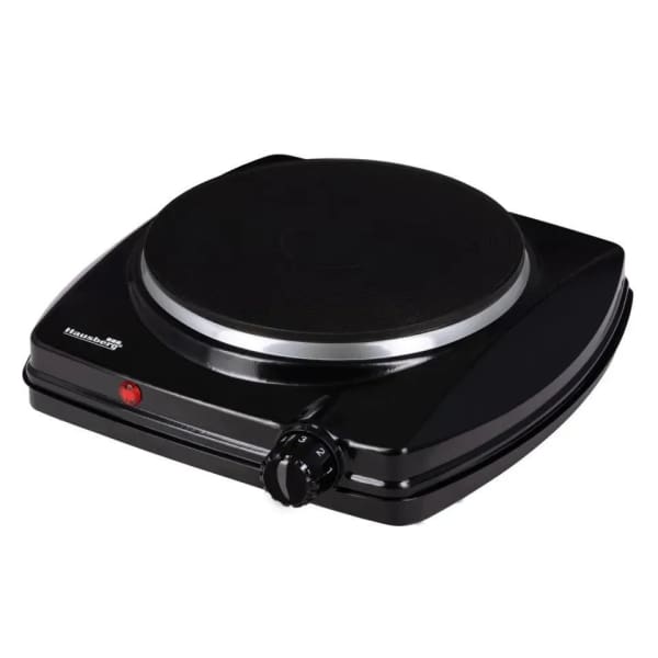Plaque électrique HAUSBERG 1 feu -1500W - Noir (HB-519NG) Plaque électrique HAUSBERG 1 feu -1500W - Noir (HB-519NG)