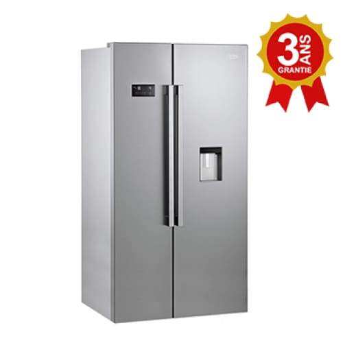 BEKO Réfrigérateur frigo américain US 4 portes inox 539L - Technologie  NeoFrost Dual Cooling 