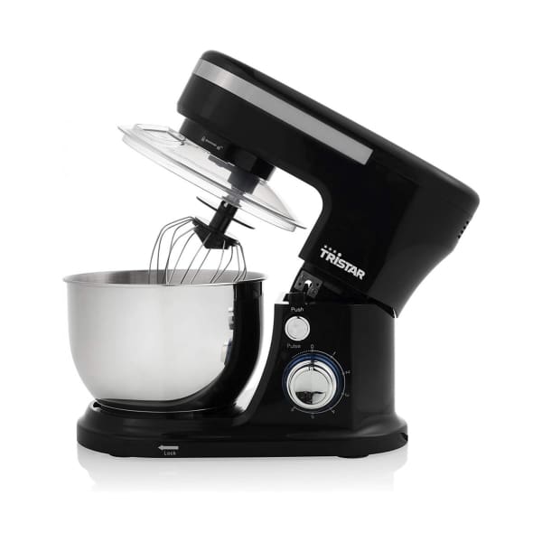 Robot Pétrin TRISTAR 1000 Watt - 4 Litres - Noir (MX-4837) Robot Pétrin TRISTAR 1000 Watt - 4 Litres - Noir (MX-4837)