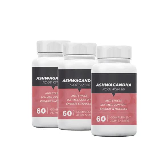 3 x Ashwagandha Root Ksm 66 (180 Capsules)