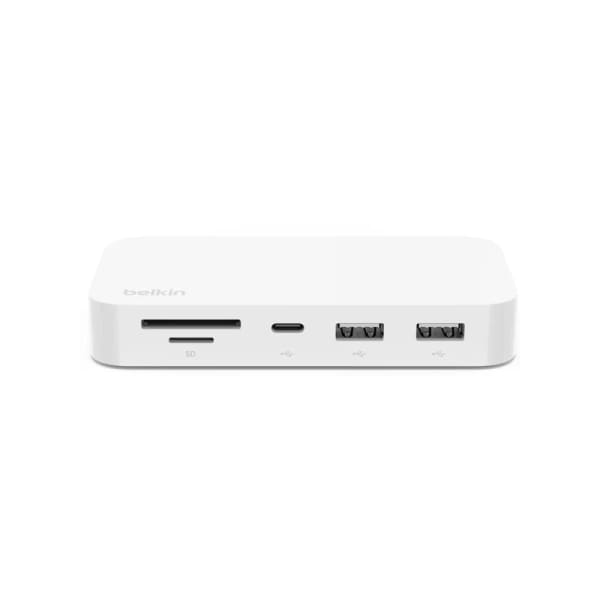 adaptateur Hub Belkin Usb-c Multiport 6-en-1 Avec Support Blanc –(INC011BTWH)