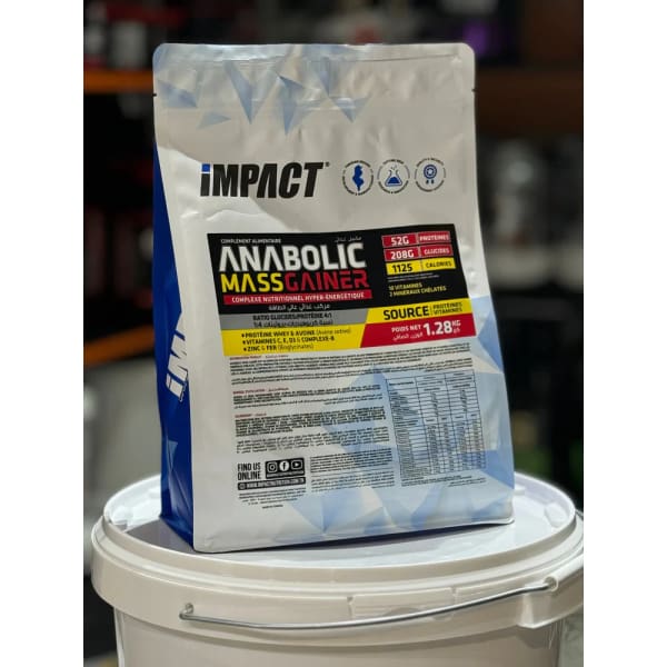 Anabolic Mass Gainer 1,3 Kg Impact Tunisie