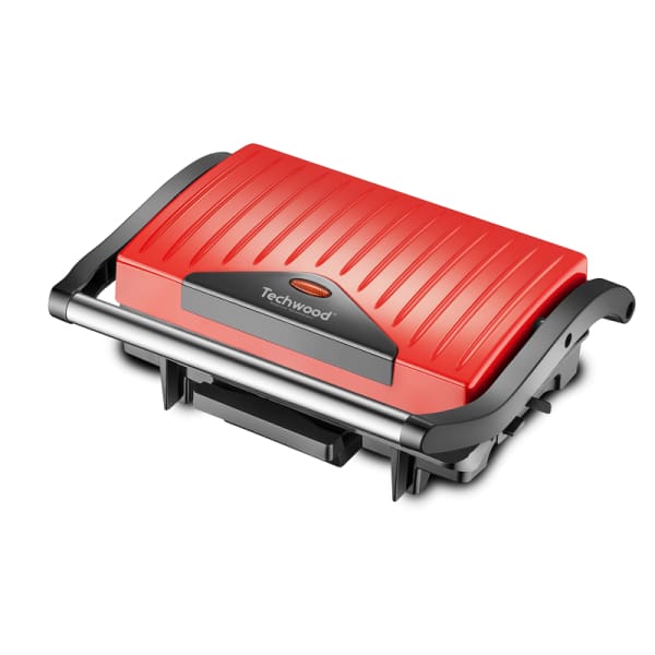 Appareil à Panini & Grill Viande TECHWOOD Rouge (TGD-015)