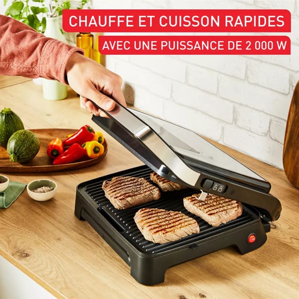 Appareil Grill A Viande Tefal 2000W Inox (GC271D10)