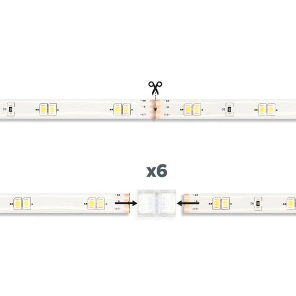 Bande Led 5 Mètres Smartled Ksix Réglable 1000 Lumens Cct Blanc (BXLEDST5M21)