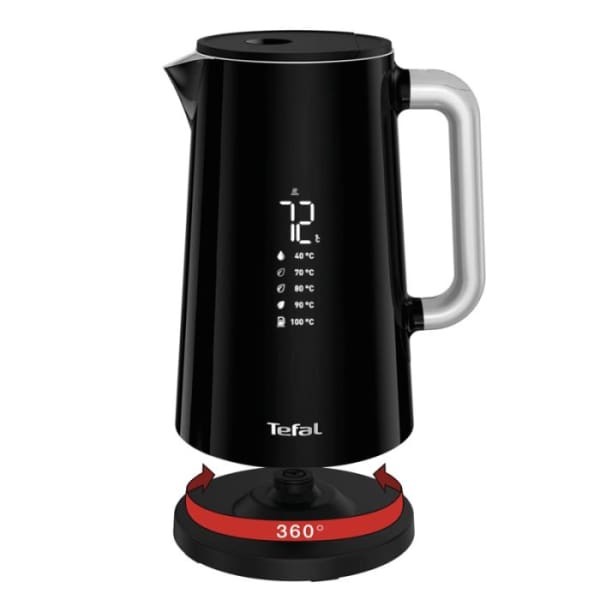 Bouilloire Smart Sans Fil TEFAL 1800W-1.7Litre Noir (K0850810)