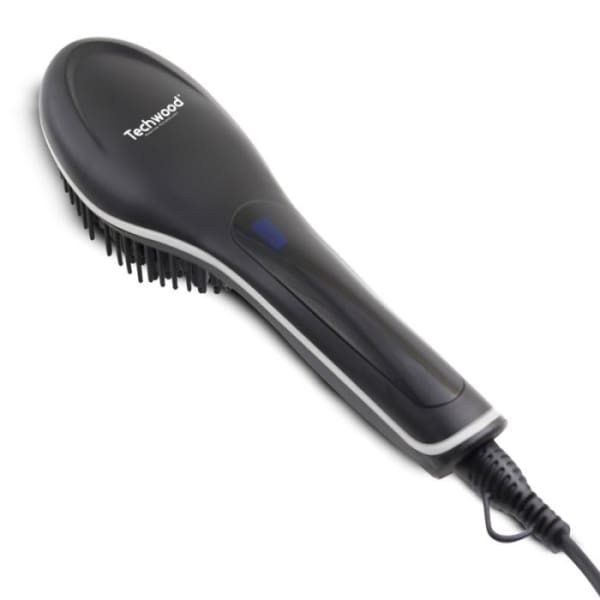 Brosse lissante TECHWOOD Thermostat Céramique Noir (TBC-229L)