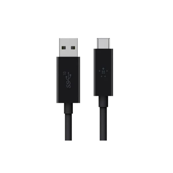 Cable Belkin USB-A 3.1 Vers USB-C – Noir (F2CU029BT1M-BLK)