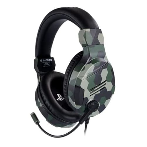 casque micro BIGBEN INTERACTIVE pour PS4 - Vert militaire (PS4OFHEADSETV3GREEN)