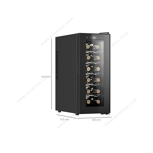 Cave à vin LIVOO 12 bouteilles 30 Litres Noir (GS154)