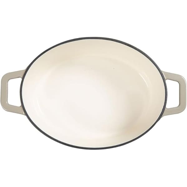 Cocotte ovale en fonte LIVOO 4,5L gris (MEP129G)