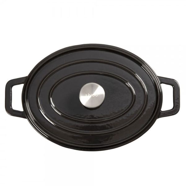 Cocotte Ovale LIVOO 4,5 Litres Noir (MEP129N)