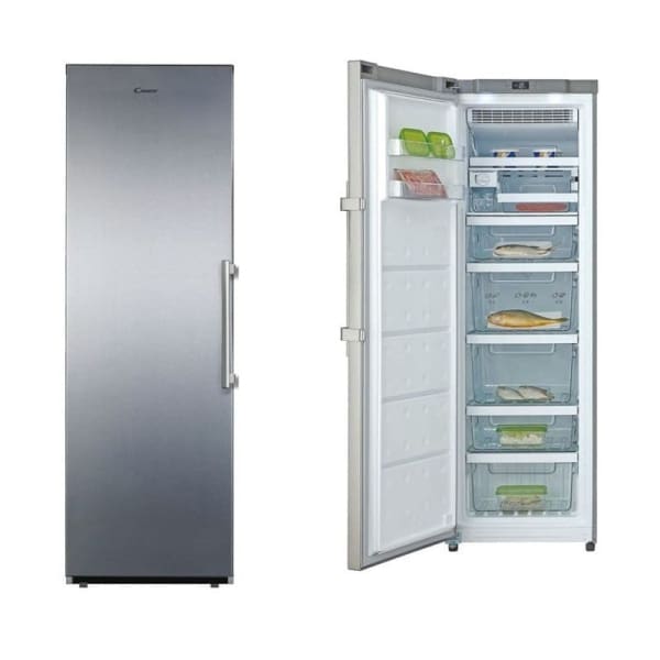Congélateur vertical Candy 271L silver No Frost (CFF1864XM/N)