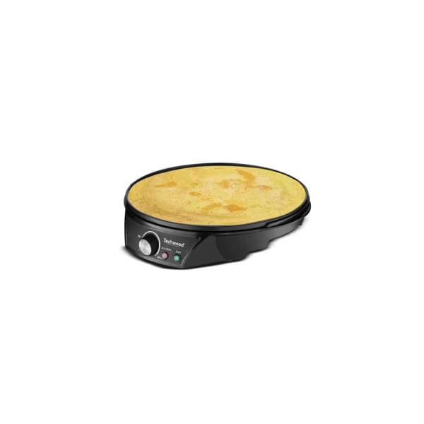 Crêpière électrique TECHWOOD Antiadhésif 1200 Wat Noir (TCP-126)