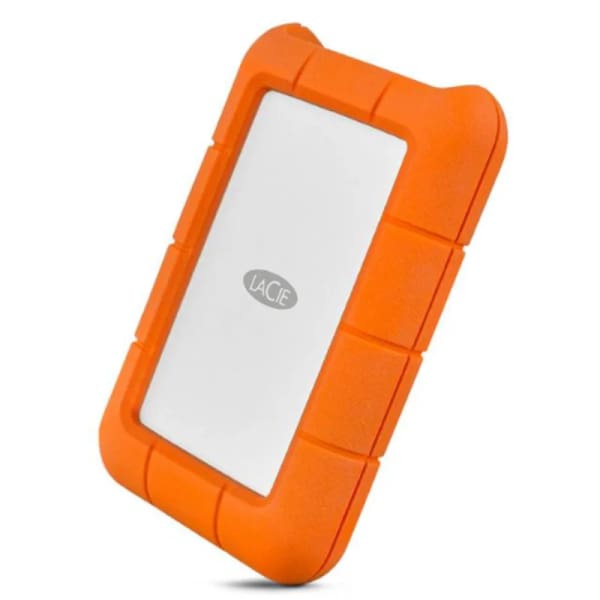 Disque Dur Externe LaCie 2 To USB-C – Orange & Argent (STFR2000800)