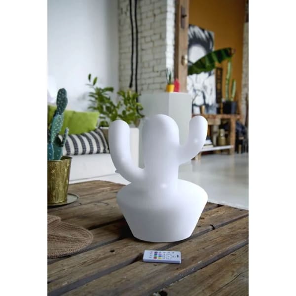 Enceinte Haut Parleur Sans Fil Bigben Cactus Lumineuse- Blanc (BTLSCACTUS)