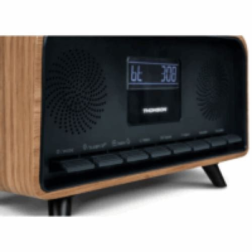 Enceinte Vintage avec réveil Thomson 30w Bois & Noir (RT850BT)