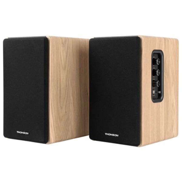 Ensemble de 2 Enceintes Bluetooth THOMSON bois (WS902DUO)