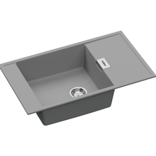 Evier PREMIUM Granite1 bac + égouttoir Grège SALEO 11 - (SALEO11) / (SALEO 11)