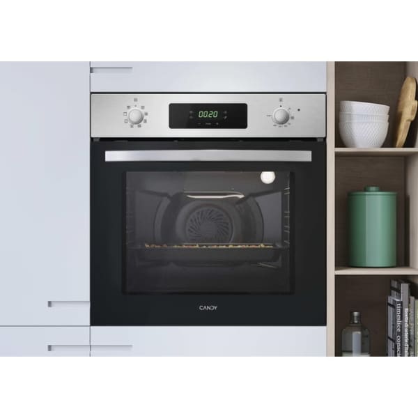 FOUR Encastrable Electrique Multifonction Candy (FIDCP X625L) 70 Litres inox et noir