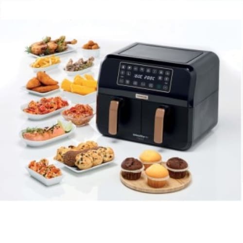 Friteuse à air sans Huile double KENWOOD 8L Noir (HFP70.000BK)