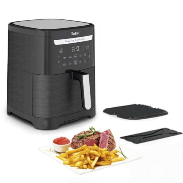 Friteuse Sans Huile TEFAL Easy Fry & Grill 1830W-6.5 Litres Noir