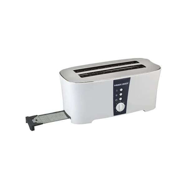 Grille pain BLACK & DECKER 1350W blanc (ET124-B5)