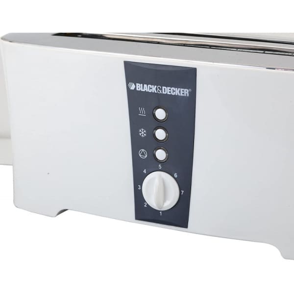 Grille pain BLACK & DECKER 1350W blanc (ET124-B5)