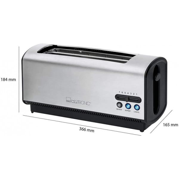 Grille pain CLATRONIC 1200W INOX (TA3687)