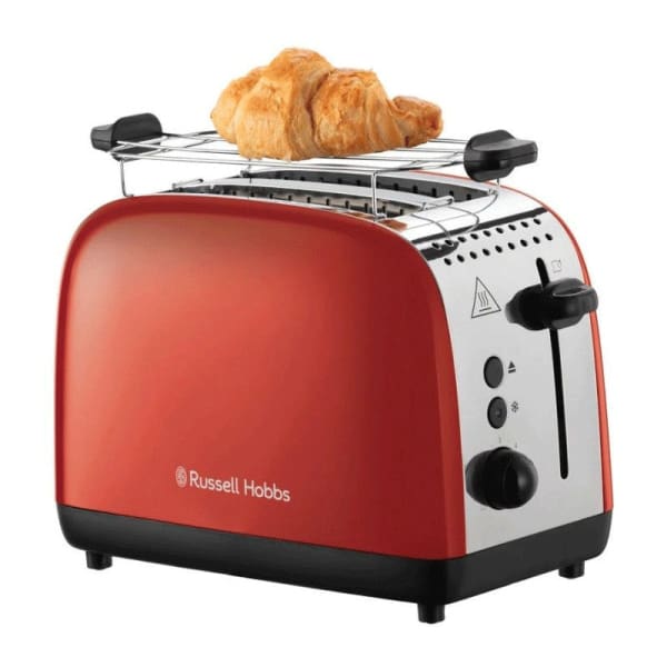 Grille Pain RUSSELL HOBBS 1600W Inox Rouge(26554-56)