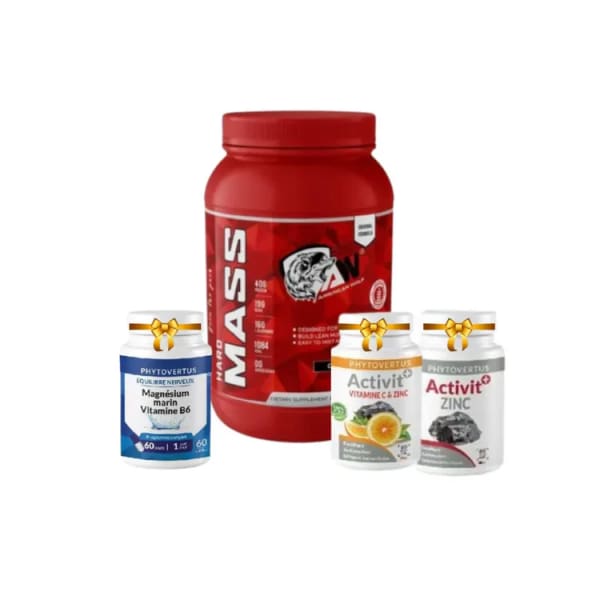 Hard Mass Gainer 3 Kg American Wolf + ZINC + VIT + MAGNESIUM