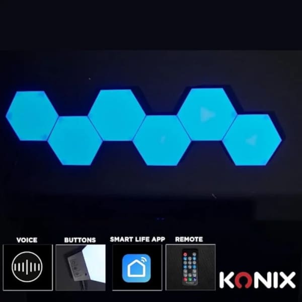 Inferno Smart Light Tiles Konix Drakkar 6 Piéces (61889000010)