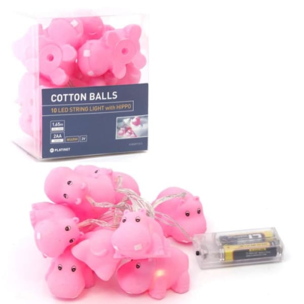 Lampes Décoratives PLATINET Hippo - Rose (PCBART1012)