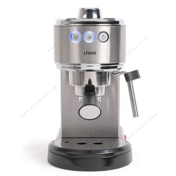 Machine à Café expresso LIVOO 1350W-15 bars Gris (DOD186)