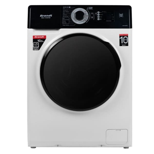 Machine à laver BRANDT 10.5KG Frontale blanc (BAM102QVWBL)