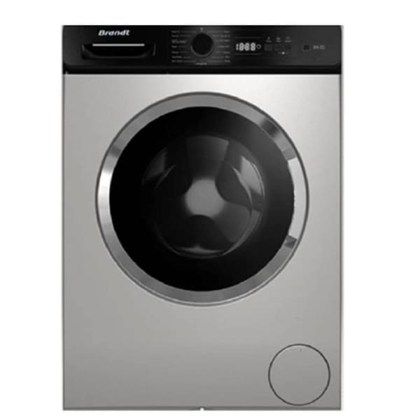 Machine à laver frontale BRANDT 9KG-1400Tr Silver (BLF942QSBL)