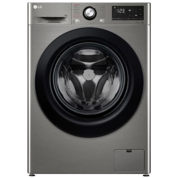 Machine à laver LG 8Kg Frontale silver (F4R3TYG6P)