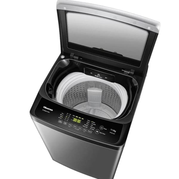 Machine à Laver Top Hisense 11Kg Silver (WTJA1112T)