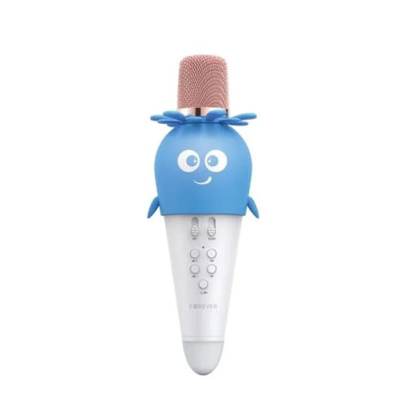 Microphone et Haut-Parleur Forever AMS-200 Bluetooth Karaoké – bleu (GSM115308)