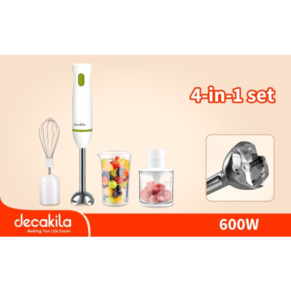 Mixeur Plongeant Decakila 600W Blanc (KEJB038W)