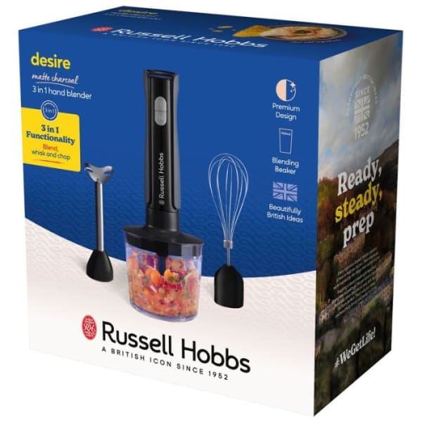 Mixeur Plongeant RUSSELL HOBBS 3en1- 500W Noir (27141-56)