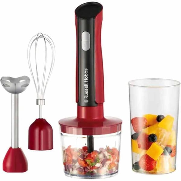 Mixeur Plongeant RUSSELL HOBBS 3en1- 500W Rouge (27140-56)
