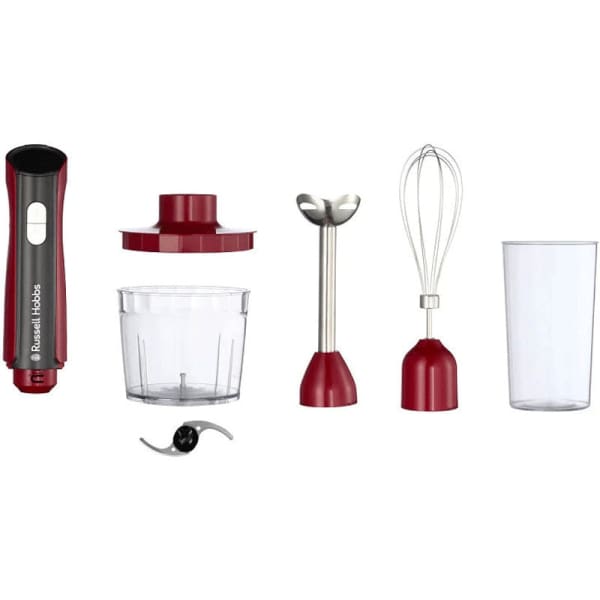 Mixeur Plongeant RUSSELL HOBBS 3en1- 500W Rouge (27140-56)