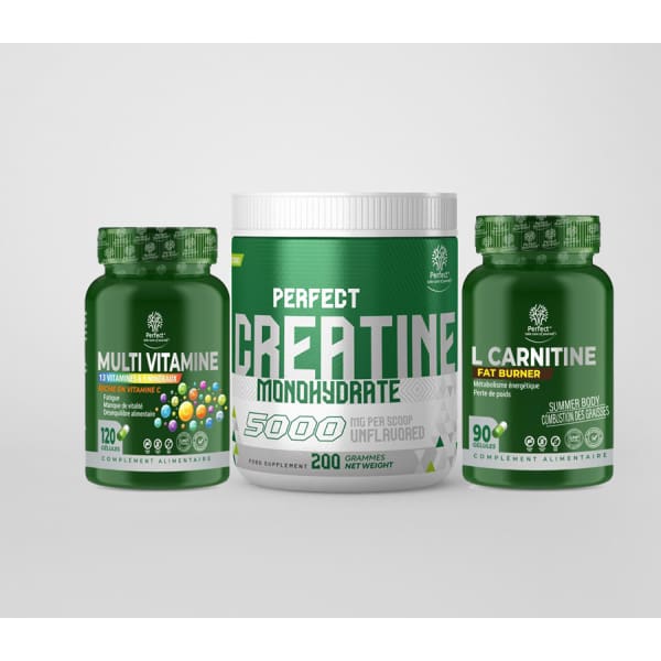 monohydrate 200g + multivitamine + L carnitine